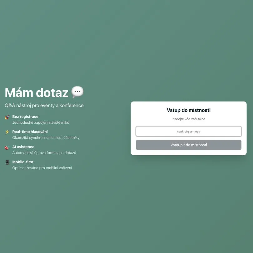 MámDotaz – předchůdce Mokabu (proof of concept)
