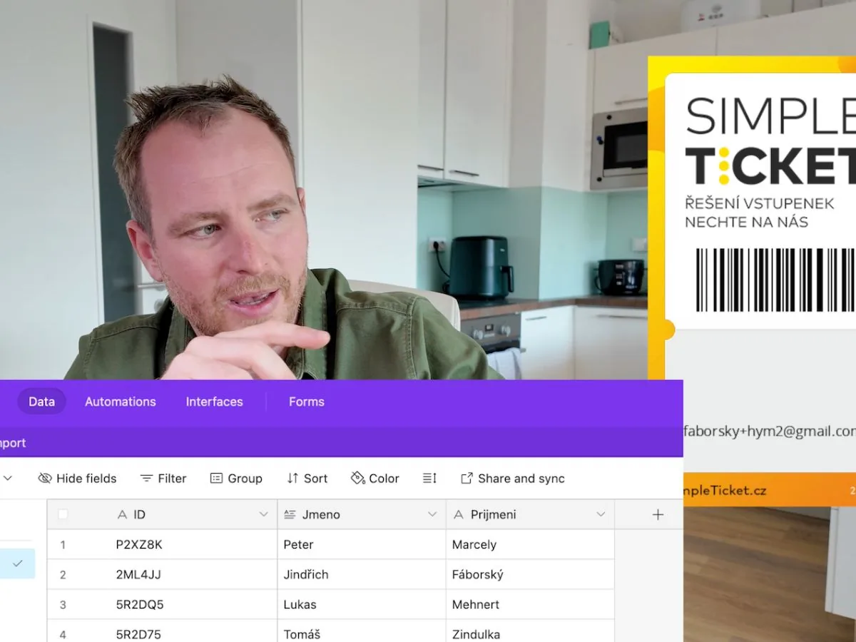 Výuka aplikace - vysvětlení funkcionality Check-in systému na videu